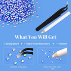 8000PCS 3mm Resin Jelly Rhinestones in Bulk, Bedazzling Flatback Crystals - Image 7