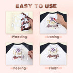 Tintnut Sepia Holographic Heat Transfer Vinyl Roll, easy cut & weed, stretch - Image 4