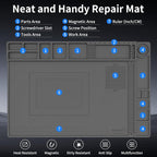 STREBITO Soldering Mat Electronics Repair Mat, Solder Pad Heat Resistant 932°F - Image 5