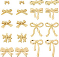 FASHEWELRY Alloy Bowknot Charms Links Golden Bow Tie Connector Charms Metal Bow by FASHEWELRY