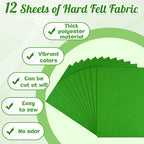 NEBURORA 12 Pcs 2mm Thick Stiff Felt Sheets - Image 5