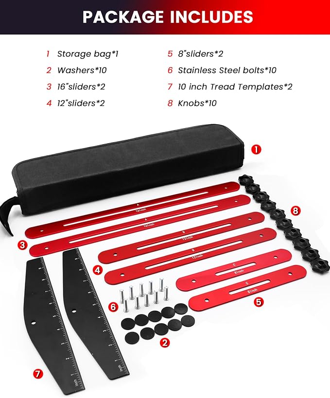 TANYO Stair Tread Template Tool, Adjustable - Image 7