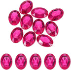 MECCANIXITY 10Pcs Acrylic Oval Gems 30x40 mm Flat Back Artificial Rhinestones by MECCANIXITY