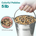 5 lbs Small Rocks for Plants, 1/5 Inch Gravel for Plants Drainage, Decorative - Image 2