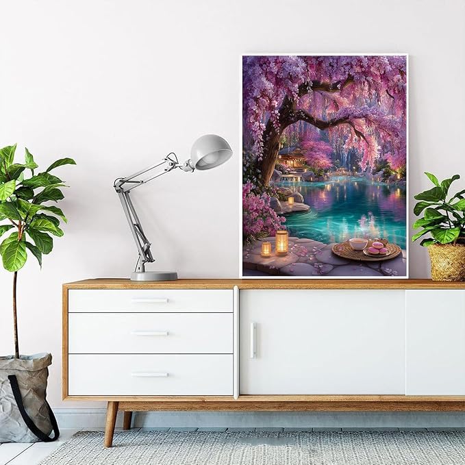 HITO Diamond Painting Kits for Adults Cherry Blossom Tree - Image 5