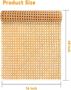 16-inch Wide Rattan Webbing 40-inch Long Rattan Webbing Rolls - Image 6