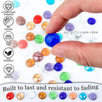 50PCS Mini Glass Gems - Image 5