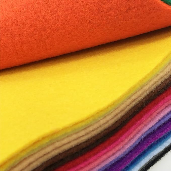 28pcs Thick 1.4mm Soft Felt Fabric Sheet Assorted Color Felt Pack DIY Craft - Image 7