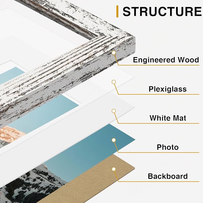 Vittanly 15 Pack Picture Frames Collage Wall Decor - Image 6
