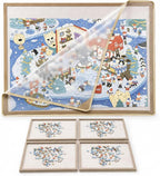 1000 Pieces Puzzle Board, 31.5x23.6 Felt Puzzle Storage Mat | Features a by Buyitnow