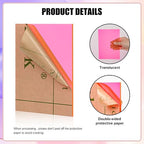 Lesnlok Fluorescent red Acrylic Sheets 1/8 inch Thick 3mm 2 Pack 8 x 10 Clear - Image 3