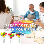Wooden Ghosts Wind Chime Ornaments Painting Craft, 6 Style Cutouts - Image 6