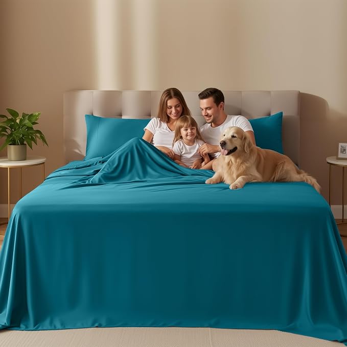 Utopia Bedding King Size Sheet Set – 4 Piece Bed Sheets, Soft and Breathable - Image 2