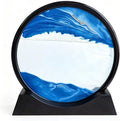 Kbkoudez Moving Sand Art Picture- Sand Art Liquid Motion 3D Sandscape, Round by Kbkoudez