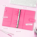 A5 Kpop Photocard Binder, PU Leather 6-Ring Album - Image 5