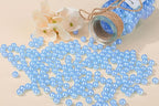 DUQGUHO 8mm Blue Beads for Jewelry Making Blue Pearls Bulk 500PCS Plastic Beads - Image 3