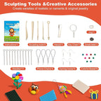 CiaraQ 28-Color Polymer Clay Oven Bake Modeling Kit | 5 sculpting tools - Image 4