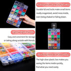 IOOLEEM 28 Grids Plastic Bead Organizer Box, Organizer Container Storage Box - Image 4