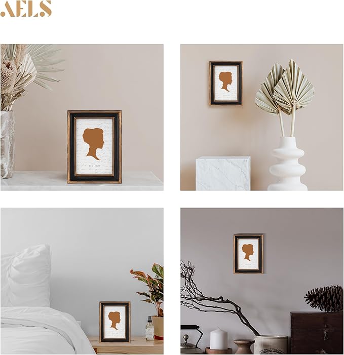 AELS 4x6 Inch Vintage Picture Frame, Elegant Luxury Antique Photo Frames - Image 4