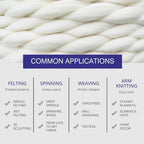Revolution Fibers Merino Wool Roving 1 lb - Image 8