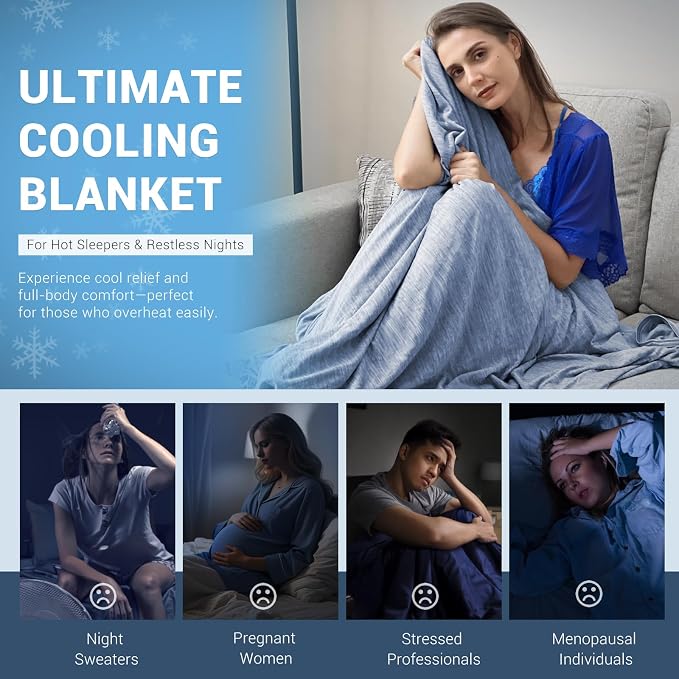 Elegear Revolutionary Cooling Blanket King Absorbs Heat to Keep Body Cool - Image 4