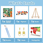 hkejoi Hummingbird Paint by Numbers Kit - Image 4