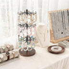 Mkono Bracelet Holder Gold Metal Rotating Bracelet Display Stand 3 Tier Jewelry - Image 2