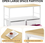 Rolling Cart with 8 Drawers, Storage Drawer Cart with Wooden Tabletop, Lockable - Image 6