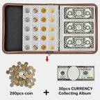 Coin Collection Book Holder for Collectors, 200 Pockets Collecting Album& 30 - Image 2