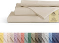 Linen Home 100% Cotton Percale Sheets Full Size, Deep Pocket, 4 Pieces Set by LINENHOME