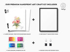 TwoDays Flower Bouquet Handprint Art Craft DIY Kit, Unique Gifts - Image 2