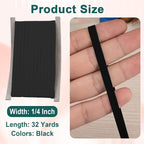 Airisoer 1/4 Inch Elastic Band for Sewing, 32 Yard High Elasticity Sewing - Image 2