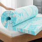 OLIXIS Gel Memory Foam Mattress Topper, Full 3 Inch, Cooling Gel Infused Soft by OLIXIS