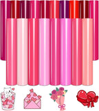 Tintnut Pink Heat Transfer Vinyl, 18 Sheets 12×10in Iron on Vinyl | Romantic by Tintnut