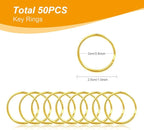 100PCS Swivel Snap Hooks with Key Rings, Premium Metal Swivel Lobster Claw - Image 3