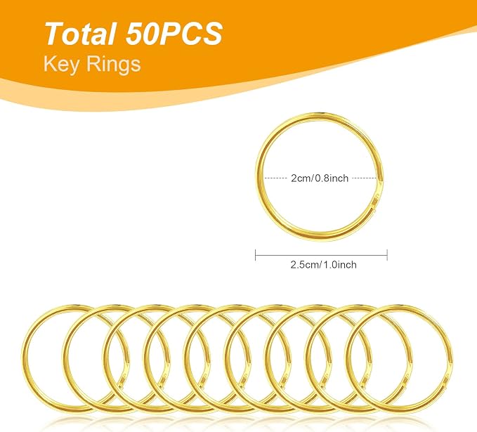 100PCS Swivel Snap Hooks with Key Rings, Premium Metal Swivel Lobster Claw - Image 3
