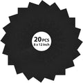 20PCS Black Felt Fabric Sheets by Loyisal
