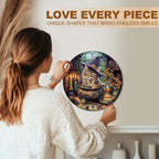 KAAYEE Wooden Puzzles for Adults, Magic Feline Cat Wooden Jigsaw Puzzle 450 PCS - Image 2
