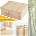 10 Pack Basswood Carving Blocks, Unfinished Wood Whittling Blocks - Image 4