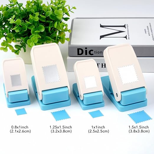 BAOFALI 4Pcs /Set Stamp Puncher Stamp Punch 1x0.8 &1.5 &1 &1.25x1.5inch Postage - Image 4