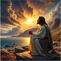 Paint by Numbers Kit for Adults, Jesus Paint by Numbers Kit for Adults Beginners by MANDUN