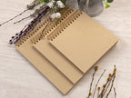 potricher 10 x 10 Inch DIY Scrapbook Photo Album 80 Pages Thick Kraft Blank - Image 6