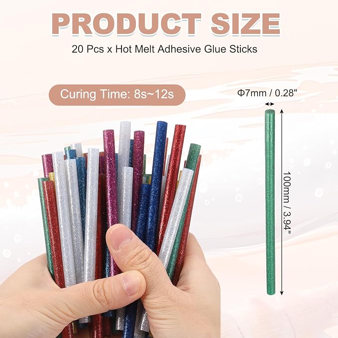 PATIKIL Hot Glue Sticks for Glue Gun, Dark Green - Image 2
