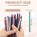 PATIKIL Hot Glue Sticks for Glue Gun, Dark Green - Image 2