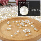 Phinus 2500 Pcs 6mm Pearl Beads - Image 2