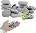 Simetufy 60pcs River Rocks for Painting Flat Smooth Stones for Arts DIY by Simetufy