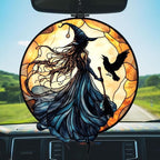 Witch Faux Mosaic Acrylic Suncatcher Stained Glass Effect Window Car Hanging - Image 5
