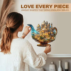 Gifts for Women Men Magic Lamp World Puzzles Adults Gift Wooden 75 Pieces 8.5 * - Image 6