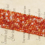 4mm 90pcs Red Agate Tiny Gemstone Beads - Image 8