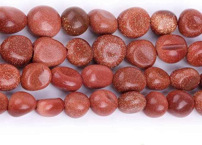 HAAMIIQII Natural Gold Sandstone Pebble Stone 5-8mm Small Irregular Freeform - Image 5